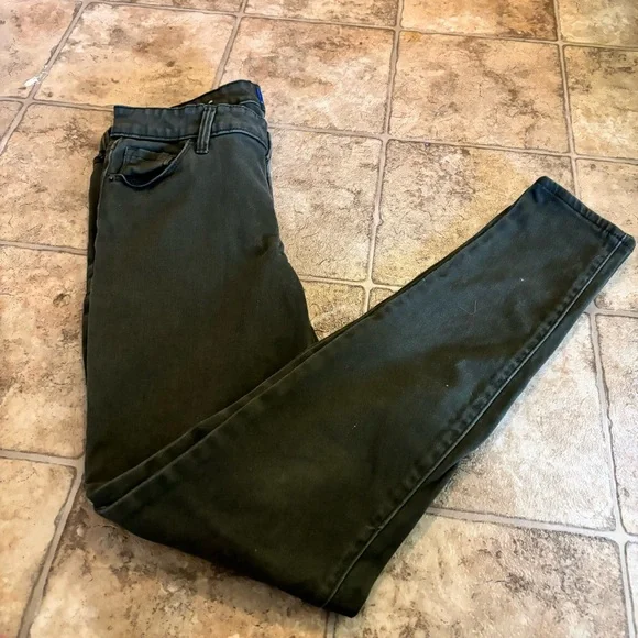 Old navy dark green rockstar mid rise jeans size 4 - Picture 1 of 4